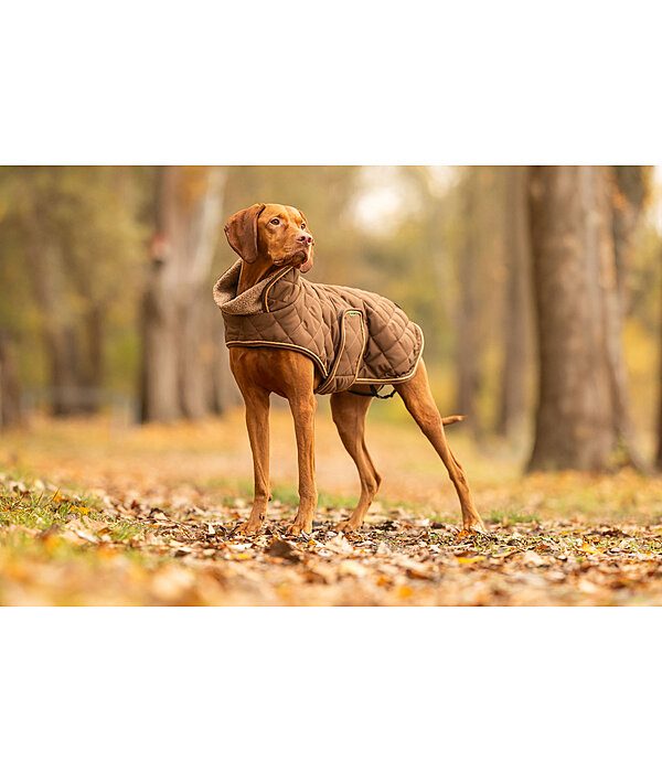 Cappotto trapuntato per cani Holly con pelliccia sintetica