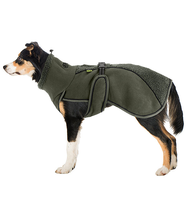 Cappotto con pelliccia sintetica per cani Frido