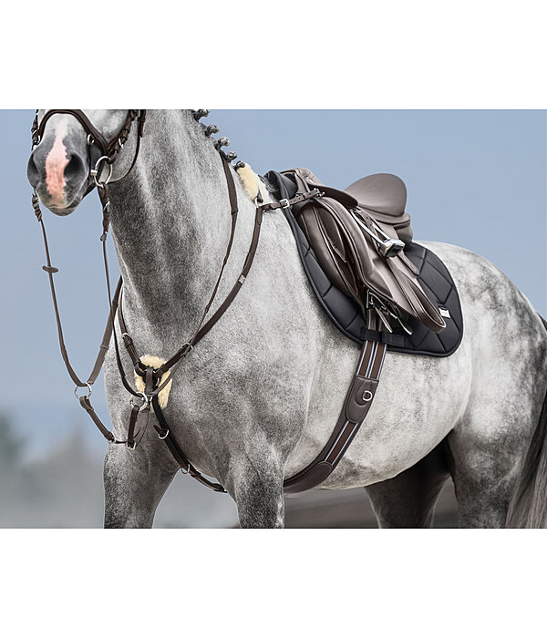 Pettorale elastico con pelliccia di agnello Quick Fit