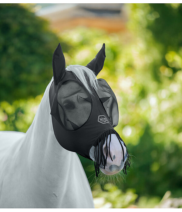 Maschera antimosche Stretch Comfort Pro con zip e frange