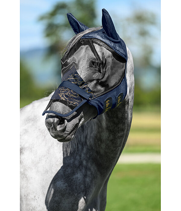 Maschera antimosche Signature III con protezione per froge rimovibile