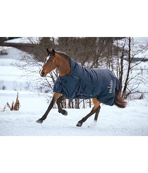 Coperta outdoor highneck Rain Shield II con protezione per la pancia, 50 g