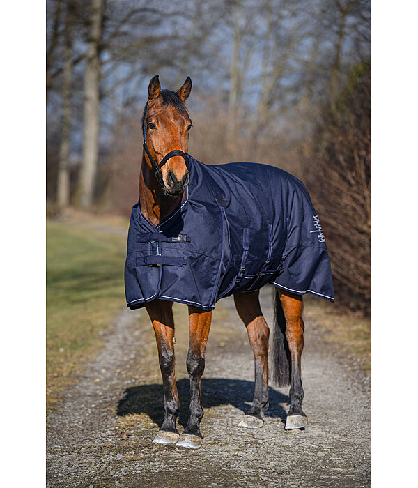 Coperta outdoor highneck Rain Shield II con protezione per la pancia, 50 g