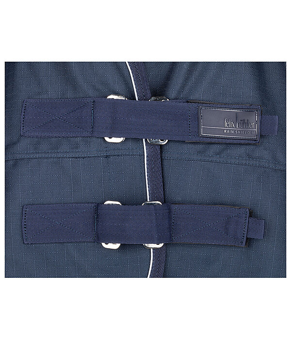 Coperta outdoor highneck Rain Shield II con protezione per la pancia, 200 g