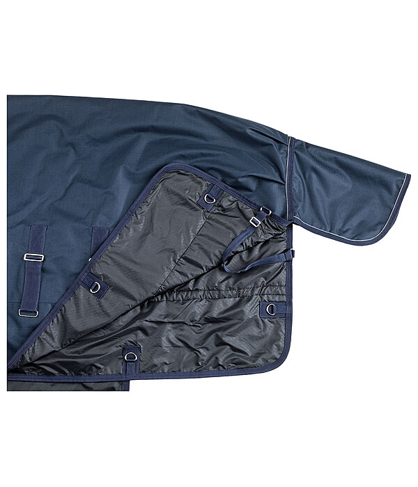 Coperta outdoor highneck Rain Shield II con protezione per la pancia, 200 g