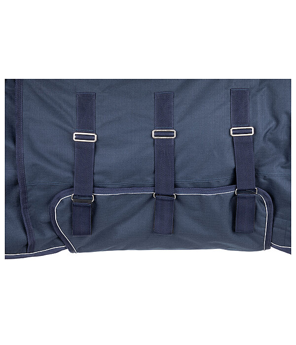 Coperta outdoor highneck Rain Shield II con protezione per la pancia, 200 g