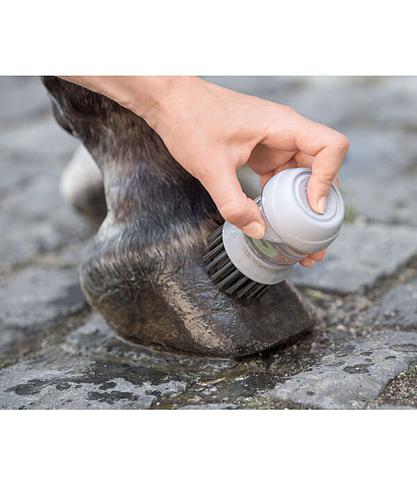 Spazzolina per zoccoli con dispenser