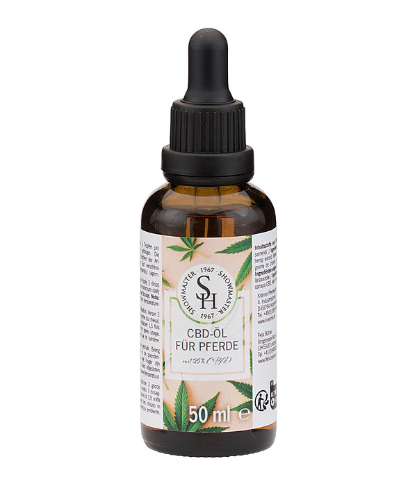 Olio con CBD 25 % per cavalli