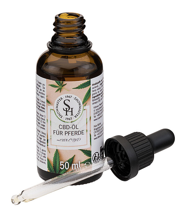 Olio con CBD 25 % per cavalli