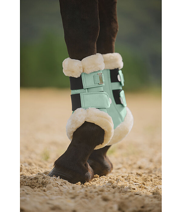 Stinchiere da dressage con pelliccia sintetica Essential, anteriori