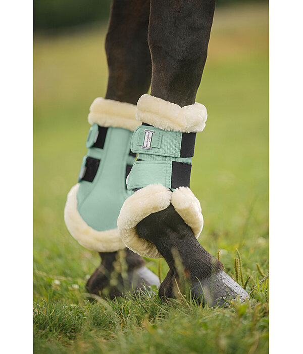 Stinchiere da dressage con pelliccia sintetica Essential, anteriori