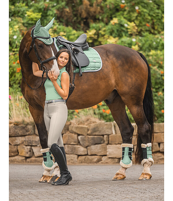 Stinchiere da dressage con pelliccia sintetica Essential, anteriori