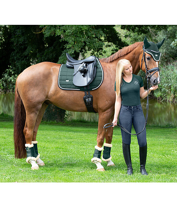 Stinchiere da dressage con pelliccia sintetica Essential, anteriori