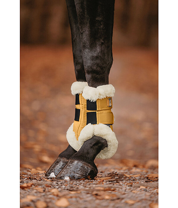 Stinchiere da dressage con pelliccia sintetica Essential, anteriori