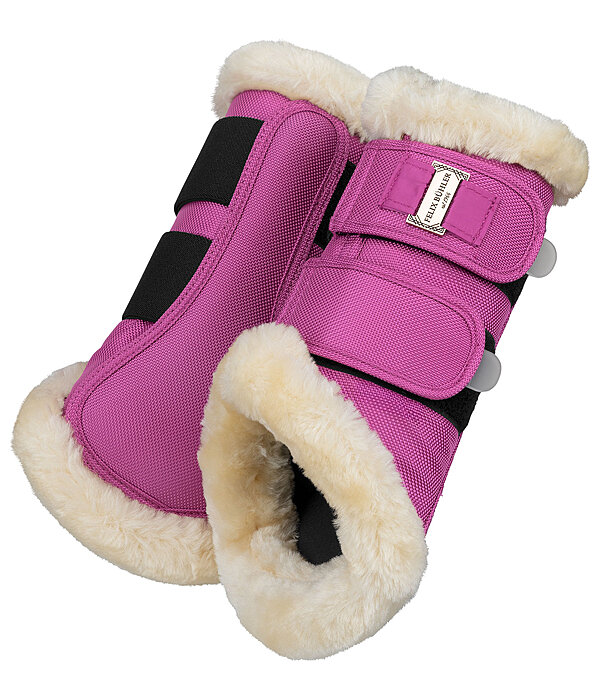 Stinchiere da dressage con pelliccia sintetica Essential, anteriori