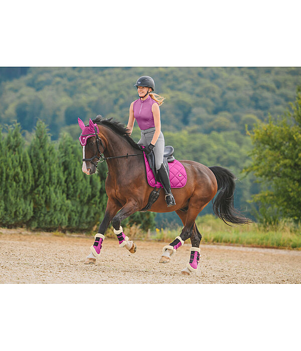Stinchiere da dressage con pelliccia sintetica Essential, anteriori