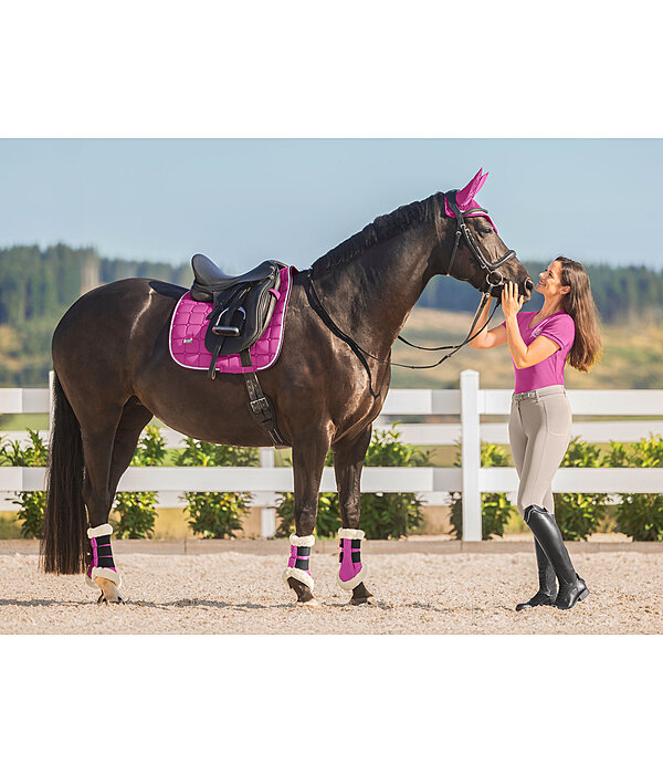Stinchiere da dressage con pelliccia sintetica Essential, anteriori