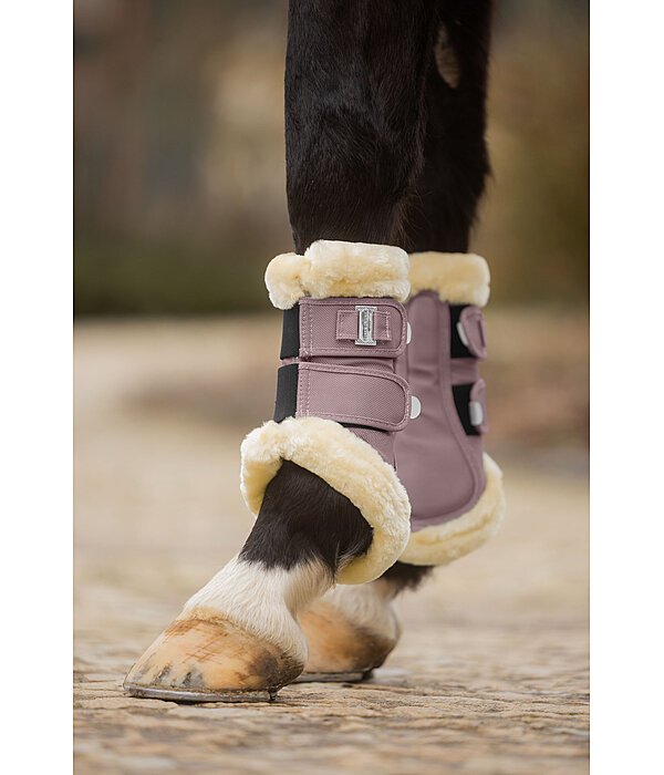 Stinchiere da dressage con pelliccia sintetica Essential, anteriori