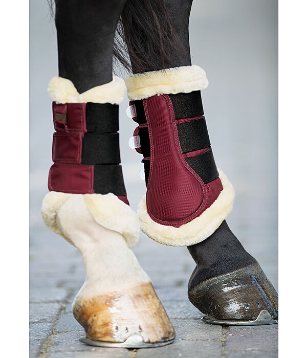 Stinchiere da dressage con pelliccia sintetica Essential, posteriori