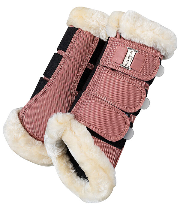 Stinchiere da dressage con pelliccia sintetica Essential, posteriori