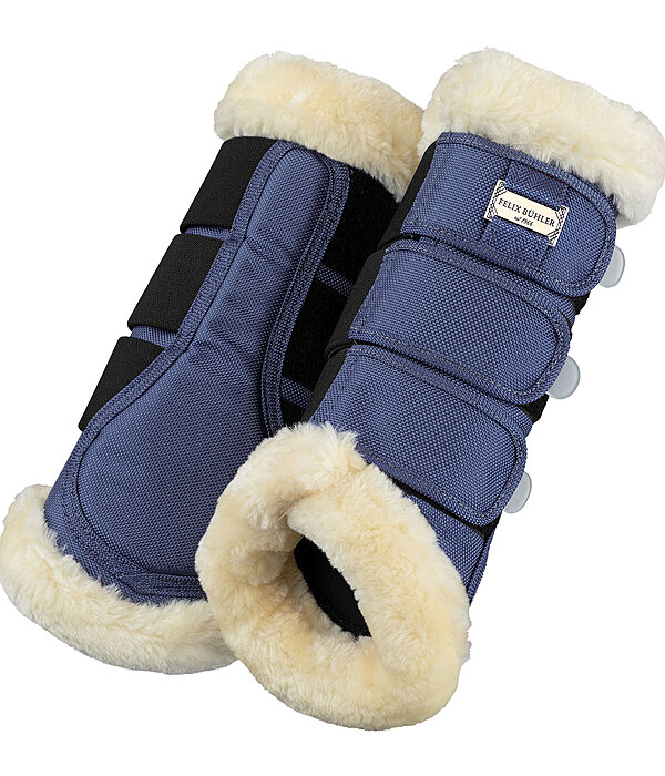 Stinchiere da dressage con pelliccia sintetica Essential, posteriori