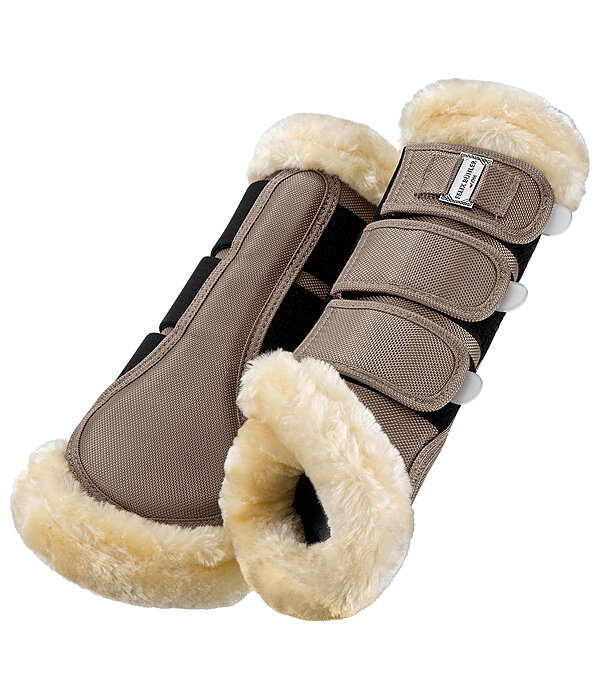 Stinchiere da dressage con pelliccia sintetica Essential, posteriori