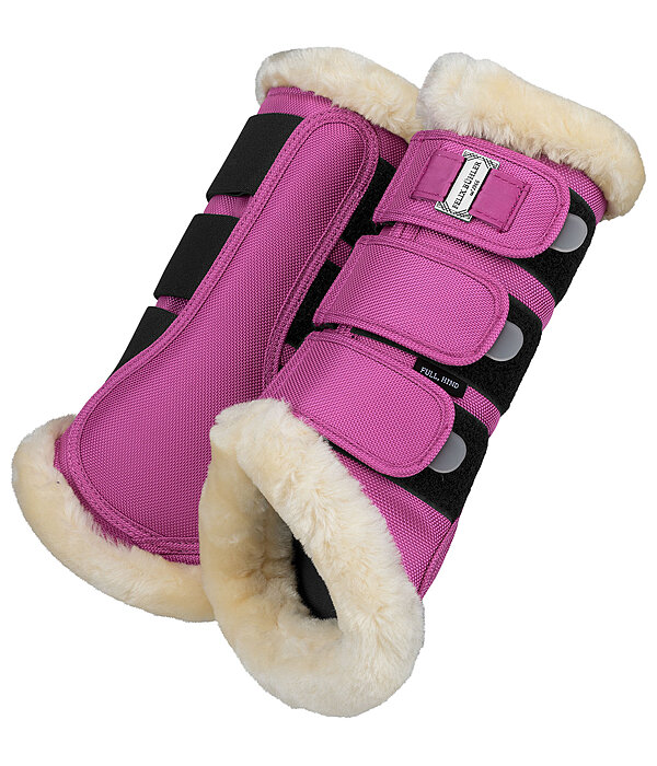Stinchiere da dressage con pelliccia sintetica Essential, posteriori