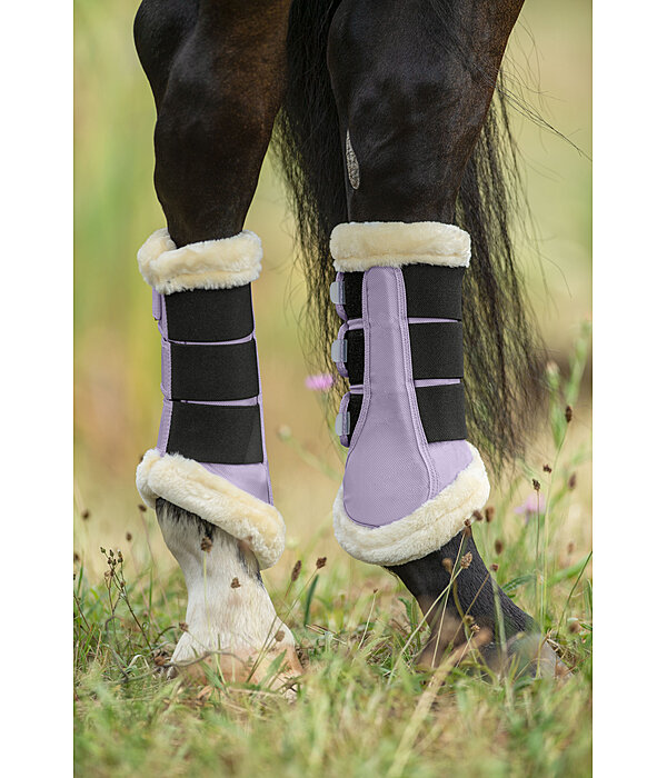 Stinchiere da dressage con pelliccia sintetica Essential, posteriori