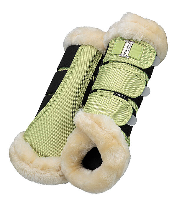 Stinchiere da dressage con pelliccia sintetica Essential, posteriori