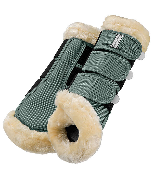 Stinchiere da dressage con pelliccia sintetica Essential, posteriori