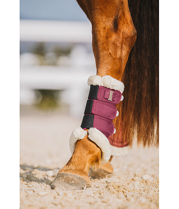 Stinchiere da dressage con pelliccia sintetica Essential, posteriori