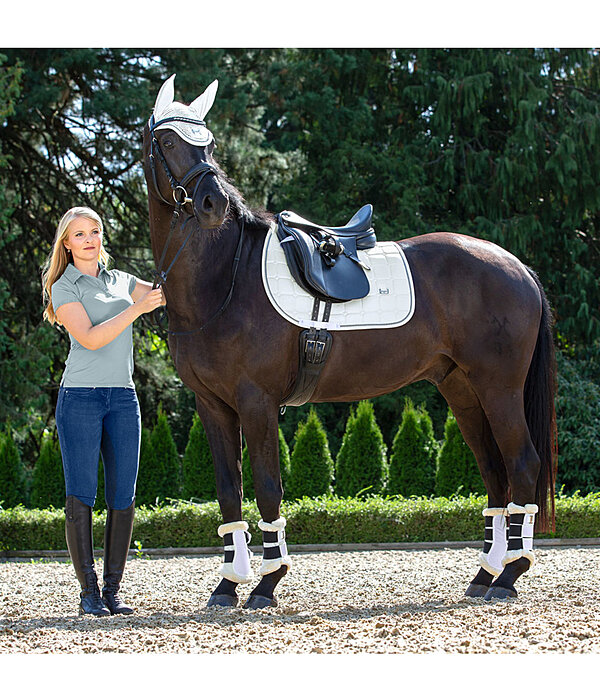 Stinchiere da dressage con pelliccia sintetica Essential, posteriori