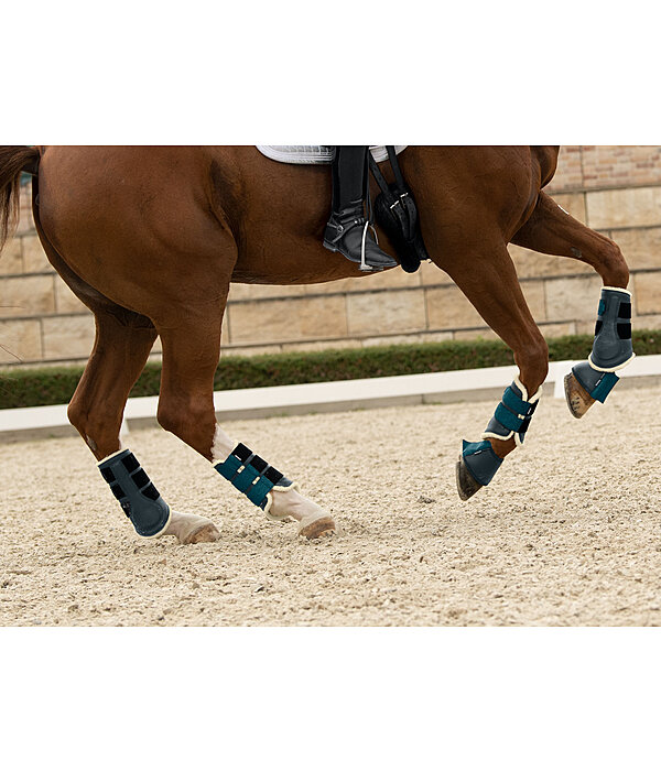 Stinchiere dressage con pelliccia sintetica Sparkling Moment, posteriori