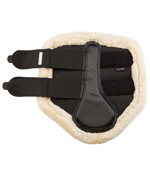 Stinchiere da dressage con pelliccia sintetica Sparkle, anteriori