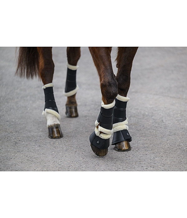 Stinchiere da dressage con pelliccia sintetica Classic, anteriori