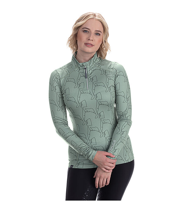 Maglia funzionale a maniche lunghe con zip Asta