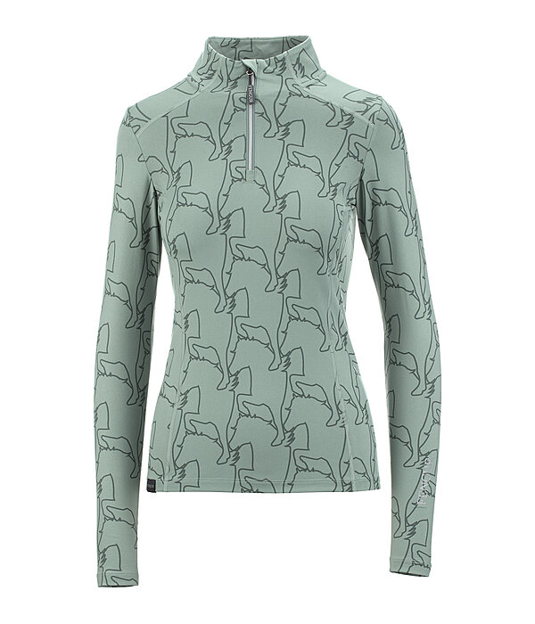 Maglia funzionale a maniche lunghe con zip Asta