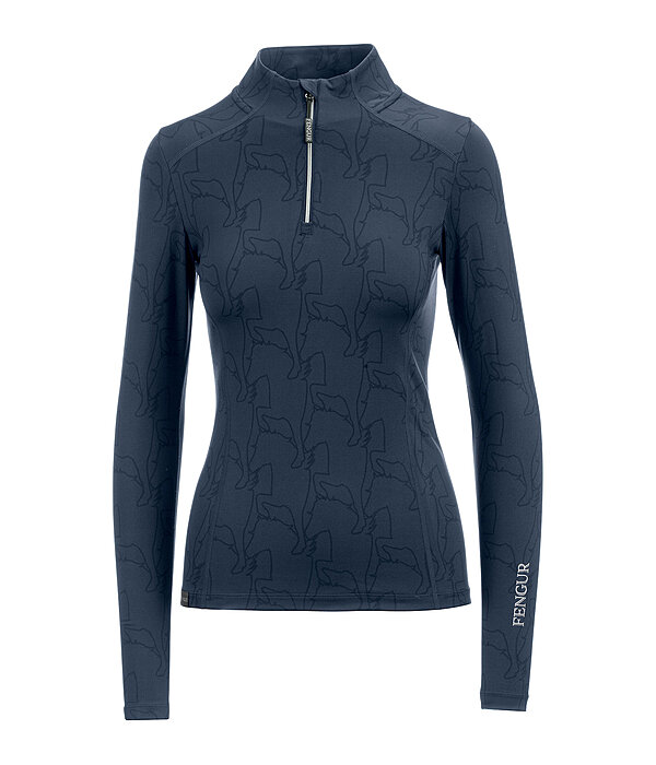 Maglia funzionale a maniche lunghe con zip Asta