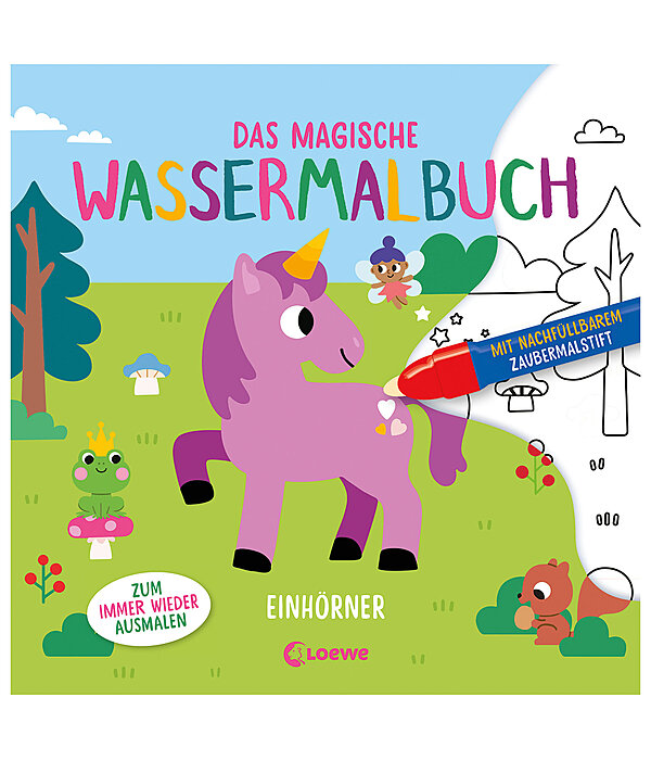 Il magico libro da colorare con l'acqua - unicorni