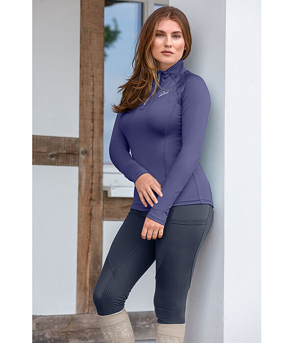 Maglia funzionale a maniche lunghe con zip Lea