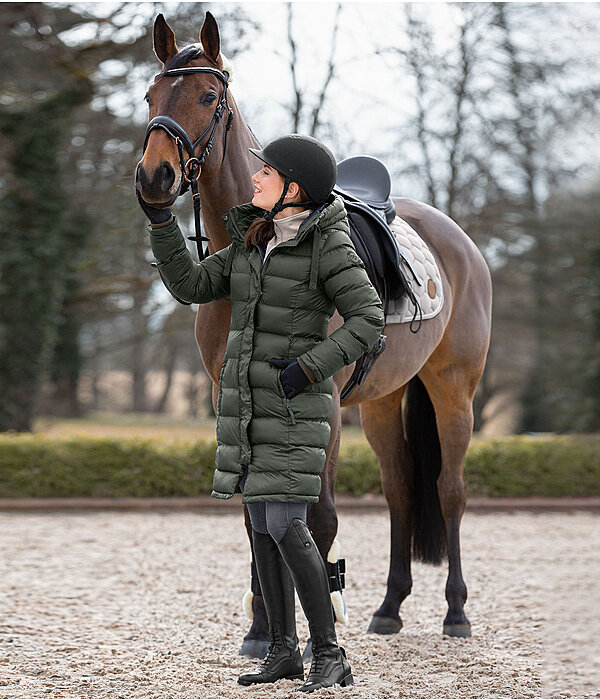 Cappotto da equitazione trapuntato con cappuccio Minou