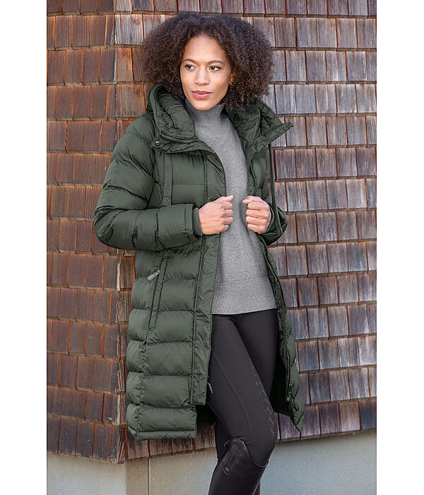 Cappotto da equitazione trapuntato con cappuccio Minou