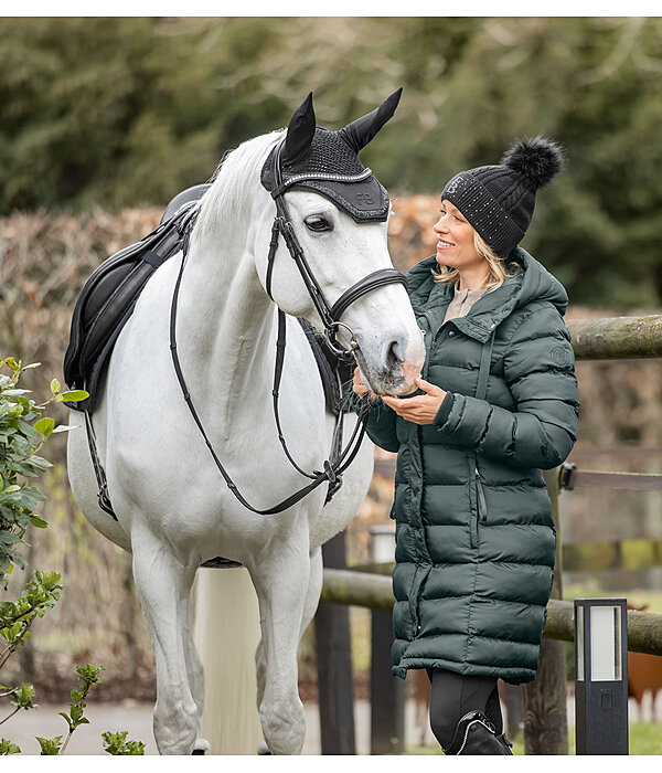 Cappotto da equitazione trapuntato con cappuccio Minou