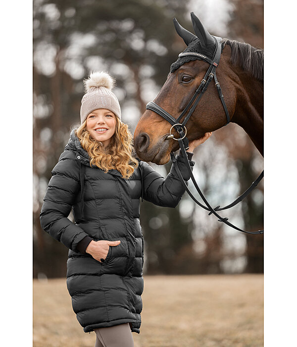 Cappotto da equitazione trapuntato con cappuccio Minou