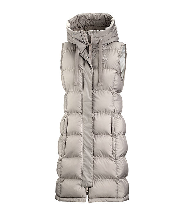 Gilet lungo con cappuccio Clara