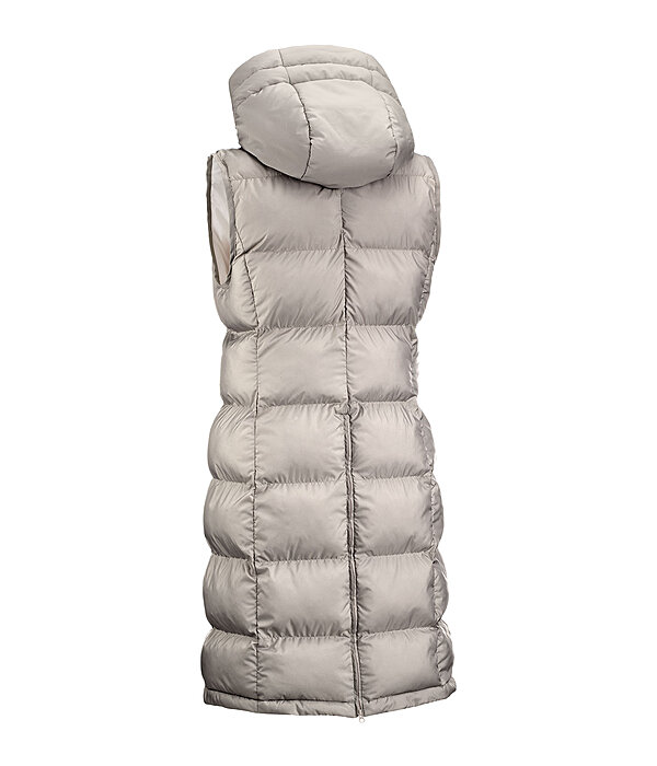 Gilet lungo con cappuccio Clara