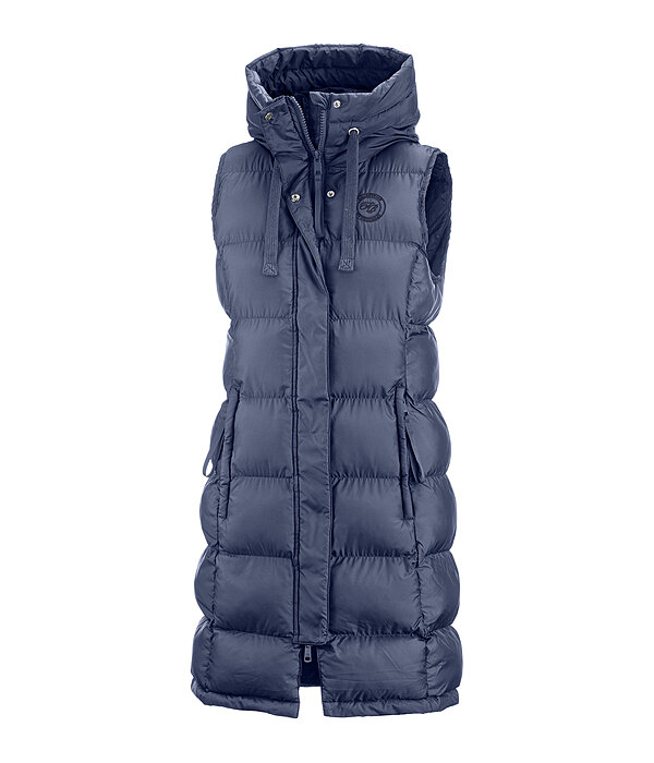 Gilet lungo con cappuccio Clara
