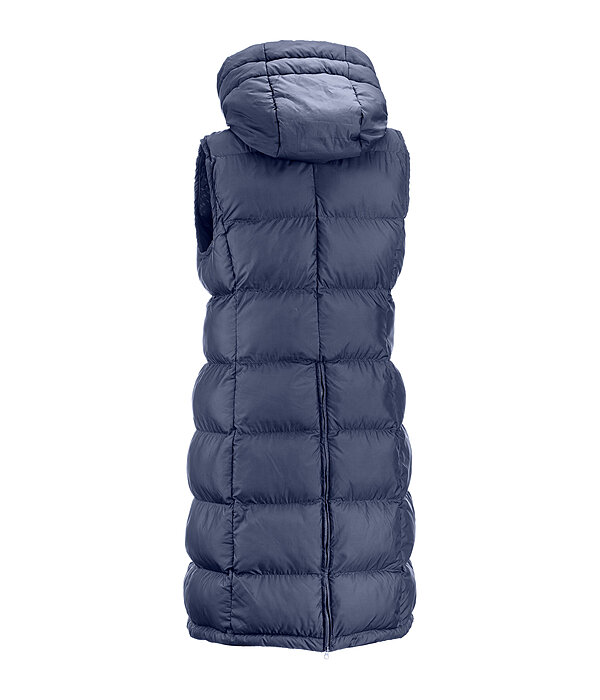 Gilet lungo con cappuccio Clara