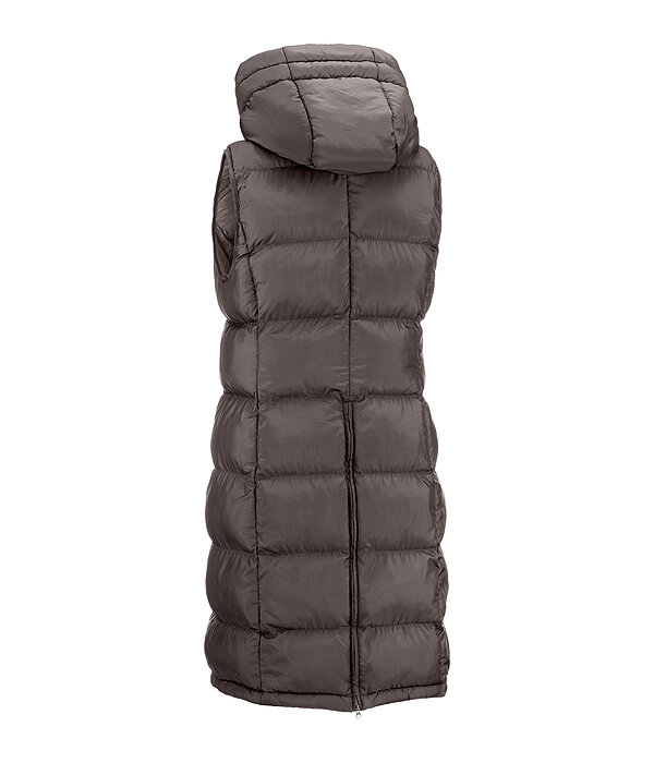 Gilet lungo con cappuccio Clara