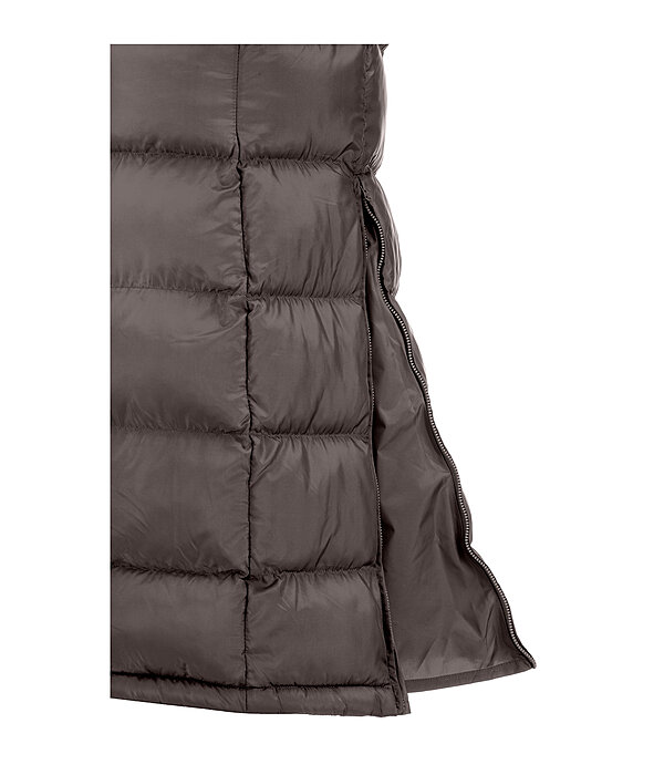 Gilet lungo con cappuccio Clara
